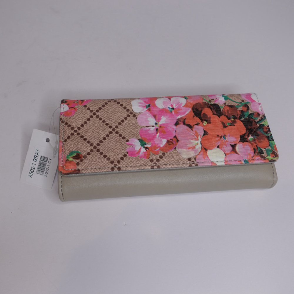 Women's AR New York Wallet, One Size, Gray Floral NWT $59
